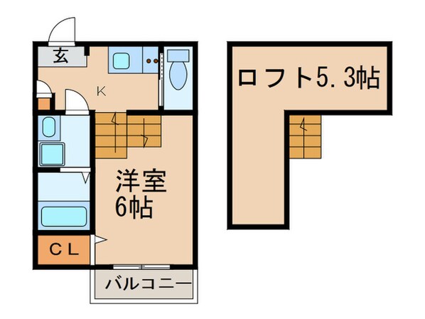 ハーモニーテラス川名町の物件間取画像